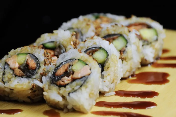 Unagi eel sushi rolls